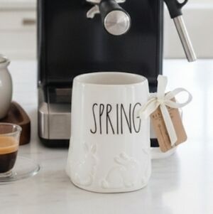 NEW Rae Dunn Embossed Bunny Mug ~ Spring